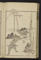 An illustration from Denshin kaishu Hokusai manga (1828)