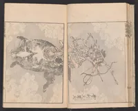 An illustration from Denshin kaishu Hokusai manga (1780)