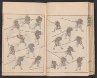 An illustration from Denshin kaishu Hokusai manga (1780)