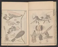 An illustration from Denshin kaishu Hokusai manga (1780)
