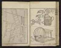 An illustration from Denshin kaishu Hokusai manga (1828)