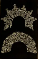Picture 77 of 216 from Dentelles et guipures : anciennes et modernes, imitations ou copies. Varieté des genres et des points. 52 portraits documentaires, 249 échantillons de dentelles, collerettes, fraises, manchettes, rabats, etc. (1904), leaf 153