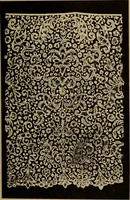 An illustration from Dentelles et guipures : anciennes et modernes, imitations ou copies. Varieté des genres et des points. 52 portraits documentaires, 249 échantillons de dentelles, collerettes, fraises, manchettes, rabats, etc. (1904)