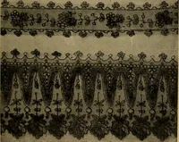 Picture 146 of 216 from Dentelles et guipures : anciennes et modernes, imitations ou copies. Varieté des genres et des points. 52 portraits documentaires, 249 échantillons de dentelles, collerettes, fraises, manchettes, rabats, etc. (1904), leaf 245