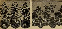 Picture 206 of 216 from Dentelles et guipures : anciennes et modernes, imitations ou copies. Varieté des genres et des points. 52 portraits documentaires, 249 échantillons de dentelles, collerettes, fraises, manchettes, rabats, etc. (1904), leaf 315