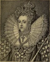 An illustration from Dentelles et guipures : anciennes et modernes, imitations ou copies. Varieté des genres et des points. 52 portraits documentaires, 249 échantillons de dentelles, collerettes, fraises, manchettes, rabats, etc. (1904)