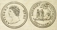 Picture 5 of 30 from De nummo Pantheo Hadriani Imperatoris, ad ill[uminati]mum Spanhemium dissertatio : in qua praeter nonnulla de consecrationibus veterum, illarúmque origine, peculiaris quaedam instituitur comparatio inter Hadrianum, & Alexandrum M. multáque illis communia demonstrantur (1690), leaf 32