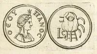 Picture 26 of 30 from De nummo Pantheo Hadriani Imperatoris, ad ill[uminati]mum Spanhemium dissertatio : in qua praeter nonnulla de consecrationibus veterum, illarúmque origine, peculiaris quaedam instituitur comparatio inter Hadrianum, & Alexandrum M. multáque illis communia demonstrantur (1690), leaf 81
