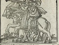 Picture 35 of 38 from De nuptiis illustris ac generosi Domini, Dom. Iohannis Georgii, Comitis a Zollern, serenissimi vtriusque Bauariae Ducis, Maxaemiliani consiliarij, &c. illustris & generosi Domini, Dom. Italo Friderici, Comitis à Zollern, Sigmaringen & Veringen, Domini in Haigerloch & Wehrstain, Romani Imperij Cubicularij haereditarij, Sacrae Caes. Maiestatis consiliarij intimi, &c. filii vnicè dilecti, Dominorum suorum clementissimorum, cum illustri et generosa Domina, Do. Francisca, illustris & generosi Domini, Dom. Friderici Vvild, Comitis in Thaumb & Kyrburg, Comitis Rheinensis in Stain, Comitis à Salm, & Domini in Vinstingen, &c. filia : celebratis Hechingae XI. Octobris, anno salutis M. D. IIC. libri septem : versu heroico (1601), leaf 141