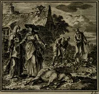 An illustration from De Onwaardige Wereld (1728)