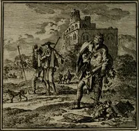 An illustration from De Onwaardige Wereld (1728)