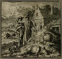 An illustration from De Onwaardige Wereld (1728)