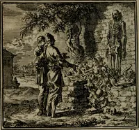 An illustration from De Onwaardige Wereld (1728)