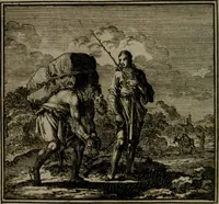 An illustration from De Onwaardige Wereld (1728)