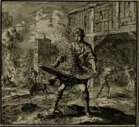 An illustration from De Onwaardige Wereld (1728)