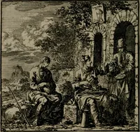 An illustration from De Onwaardige Wereld (1728)