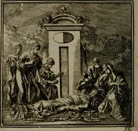 An illustration from De Onwaardige Wereld (1728)
