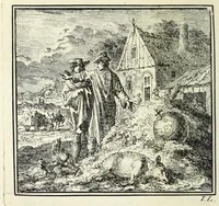 An illustration from De onwaardige wereld : vertoond in vyftig zinnebeelden, met godlyke spreuken en stichtelyke verzen (1710)