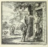 An illustration from De onwaardige wereld : vertoond in vyftig zinnebeelden, met godlyke spreuken en stichtelyke verzen (1710)