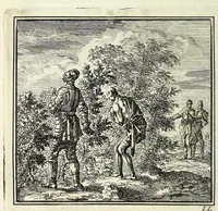 An illustration from De onwaardige wereld : vertoond in vyftig zinnebeelden, met godlyke spreuken en stichtelyke verzen (1710)