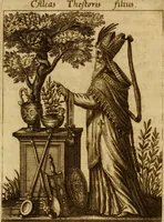 Picture 21 of 53 from Historia deorum fatidicorum, vatum, sibyllarum, phoebadum, apud priscos illustrium : cum eorum iconibus : praeposita est disertatio de divinatione et oraculis (1675), leaf 105