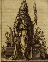 Picture 28 of 53 from Historia deorum fatidicorum, vatum, sibyllarum, phoebadum, apud priscos illustrium : cum eorum iconibus : praeposita est disertatio de divinatione et oraculis (1675), leaf 136