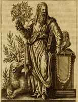 Picture 30 of 53 from Historia deorum fatidicorum, vatum, sibyllarum, phoebadum, apud priscos illustrium : cum eorum iconibus : praeposita est disertatio de divinatione et oraculis (1675), leaf 145