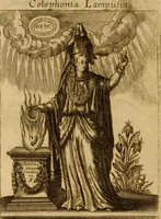 Picture 47 of 53 from Historia deorum fatidicorum, vatum, sibyllarum, phoebadum, apud priscos illustrium : cum eorum iconibus : praeposita est disertatio de divinatione et oraculis (1675), leaf 227