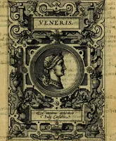An illustration from Deorvm dearvmqve capita, ex antiquis numismatibus Abrahami Ortelii collecta et historica narratione illustrata a Francisco Sweertio (1602)
