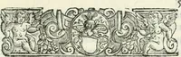 An illustration from De pace inter hispaniarum et galliarum reges habita : panegyrica dictio (1660)