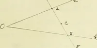 An illustration from The dependence of Euklid's propositions upon his axioms and postulates (1907)