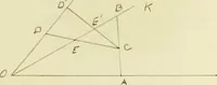 An illustration from The dependence of Euklid's propositions upon his axioms and postulates (1907)