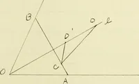 An illustration from The dependence of Euklid's propositions upon his axioms and postulates (1907)