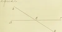 An illustration from The dependence of Euklid's propositions upon his axioms and postulates (1907)