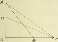 An illustration from The dependence of Euklid's propositions upon his axioms and postulates (1907)
