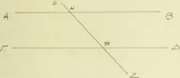 An illustration from The dependence of Euklid's propositions upon his axioms and postulates (1907)
