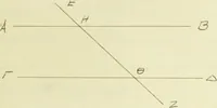 An illustration from The dependence of Euklid's propositions upon his axioms and postulates (1907)