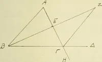 An illustration from The dependence of Euklid's propositions upon his axioms and postulates (1907)