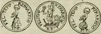 An illustration from De phoenice, in numismate imp. Antonini Caracallae expressa : epistola Gabrielidis Carolae Patinae (1683)