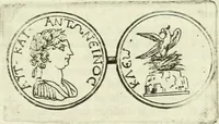An illustration from De phoenice, in numismate imp. Antonini Caracallae expressa : epistola Gabrielidis Carolae Patinae (1683)