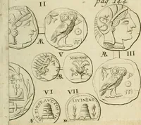 An illustration from De ponderibus et mensuris veterum Romanorum, Graecorum, Hebraeorum; nec non de valore pecuniae veteris, disquisito. Accesserunt hac editione tabulae scioppii nummariae et ex variis auctoribus de pecunia Romanorum excerpt (1737)