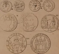 An illustration from De ponderibus et mensuris veterum Romanorum, Graecorum, Hebraeorum; nec non de valore pecuniae veteris, disquisito. Accesserunt hac editione tabulae scioppii nummariae et ex variis auctoribus de pecunia Romanorum excerpt (1737)