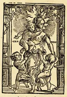 An illustration from De principiis astronomiae [&] cosmographiae, deq[ue] vsu globi ab eodem editi. Item de orbis diuisione, [&] insulis, rebusq[ue] nuper inuentis. (1530)