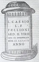 Picture 15 of 53 from De prisca Caesiorvm gente Io. Baptistae Fonteii primionis commentariorvm libri dvo : cvm Ivlii Iacobonii appendice (1582), leaf 156