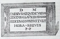 An illustration from De prisca Caesiorvm gente Io. Baptistae Fonteii primionis commentariorvm libri dvo : cvm Ivlii Iacobonii appendice (1582)