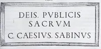An illustration from De prisca Caesiorvm gente Io. Baptistae Fonteii primionis commentariorvm libri dvo : cvm Ivlii Iacobonii appendice (1582)