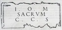 An illustration from De prisca Caesiorvm gente Io. Baptistae Fonteii primionis commentariorvm libri dvo : cvm Ivlii Iacobonii appendice (1582)
