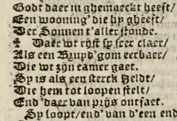 An illustration from De Psalmen Davids : wt den franchoyschen dichte Nederlantschen ouergeset (1572)