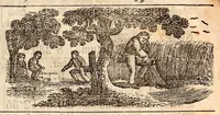 An illustration from Der alte Germantown-Kalender auf das Jahr 1858 : ... für den Pennsylvanischen Horizont und die angrenzenden Staaten berechnet (1857)