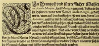 Picture 16 of 16 from Der ander Theil, der newlich erfundenen Landtschafft Americae, von dreyen Schiffahrten, so die Frantzosen in Floridam (die gegen Nidergang gelegen) gethan. : Eine vnter dem Hauptman[n] H. Laudonniere, Anno 1564. Die ander vnter H. Ribald 1565. Die dritte, vnter H. Guerguesio 1567. geschehen. Mit Beschreibung vnd lebendiger Contrafactur, dieser Provintze, Gestalt, Sitten vnd Gebräuch der Wilden, (1603), leaf 162